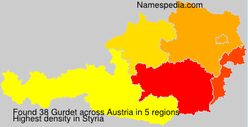 Surname Gurdet in Austria Surname Gurdet in Austria
