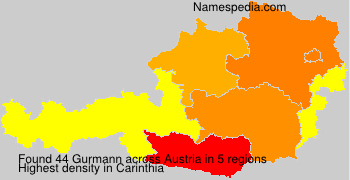 Surname Gurmann in Austria Surname Gurmann in Austria