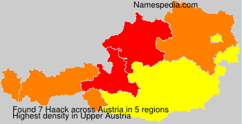Surname Haack in Austria Surname Haack in Austria