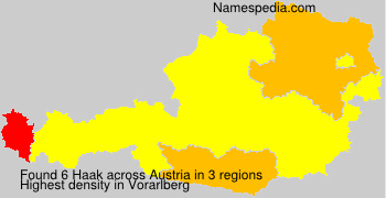 Surname Haak in Austria Surname Haak in Austria