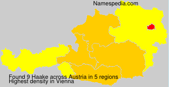 Surname Haake in Austria Surname Haake in Austria