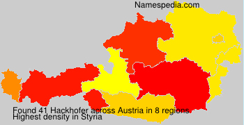 Surname Hackhofer in Austria Surname Hackhofer in Austria