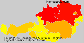 Surname Hackl in Austria Surname Hackl in Austria