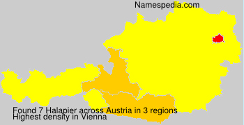 Surname Halapier in Austria