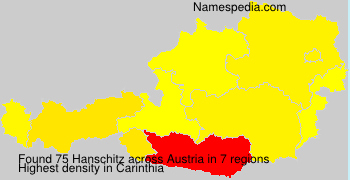 Surname Hanschitz in Austria