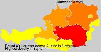 Surname Harreiter in Austria