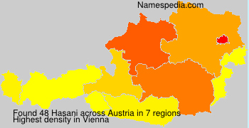 Surname Hasani in Austria Surname Hasani in Austria