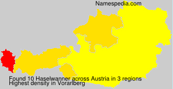 Surname Haselwanner in Austria Surname Haselwanner in Austria
