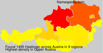 Surname Haslinger in Austria Surname Haslinger in Austria