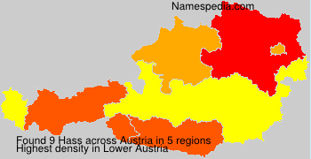 Surname Hass in Austria