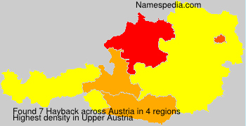 Surname Hayback in Austria Surname Hayback in Austria