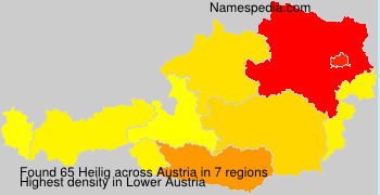 Surname Heilig in Austria Surname Heilig in Austria