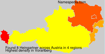 Surname Heingartner in Austria