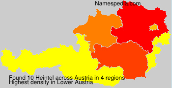 Surname Heintel in Austria Surname Heintel in Austria