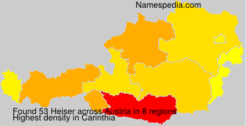 Surname Heiser in Austria Surname Heiser in Austria