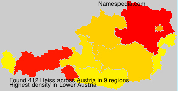 Surname Heiss in Austria Surname Heiss in Austria