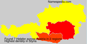 Surname Helpfer in Austria Surname Helpfer in Austria