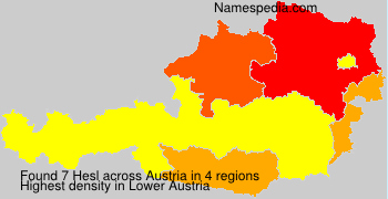 Surname Hesl in Austria Surname Hesl in Austria