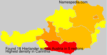 Surname Hierlander in Austria Surname Hierlander in Austria