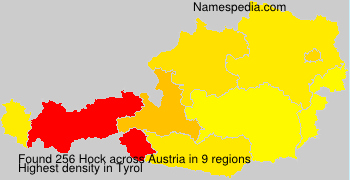 Surname Hock in Austria Surname Hock in Austria