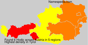 Surname Hodic in Austria Surname Hodic in Austria