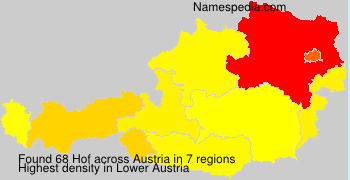 Surname Hof in Austria Surname Hof in Austria