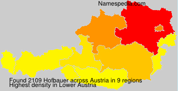 Surname Hofbauer in Austria Surname Hofbauer in Austria