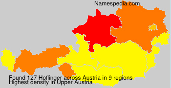 Surname Hoflinger in Austria Surname Hoflinger in Austria