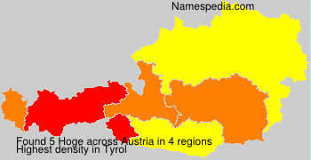 Surname Hoge in Austria Surname Hoge in Austria