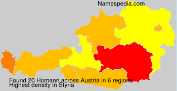 Surname Homann in Austria Surname Homann in Austria