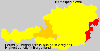 Surname Horning in Austria Surname Horning in Austria