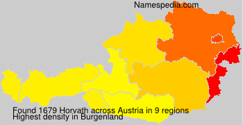 Surname Horvath in Austria Surname Horvath in Austria