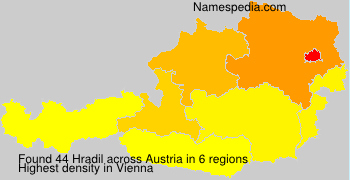 Surname Hradil in Austria