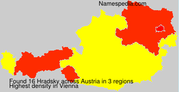 Surname Hradsky in Austria