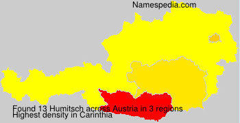 Surname Humitsch in Austria Surname Humitsch in Austria