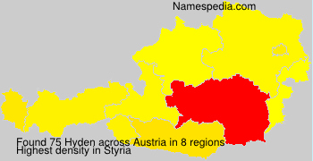 Surname Hyden in Austria Surname Hyden in Austria