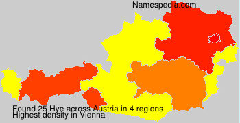 Surname Hye in Austria Surname Hye in Austria