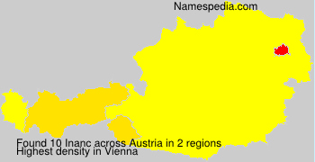 Surname Inanc in Austria Surname Inanc in Austria