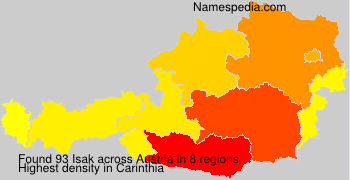 Surname Isak in Austria Surname Isak in Austria