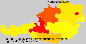 Surname Jakovljevic in Austria Surname Jakovljevic in Austria