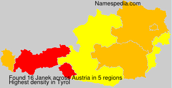 Surname Janek in Austria Surname Janek in Austria