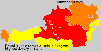 Surname Janic in Austria Surname Janic in Austria