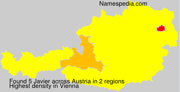 Surname Javier in Austria