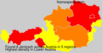 Surname Jentzsch in Austria