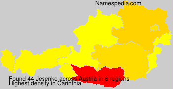 Surname Jesenko in Austria Surname Jesenko in Austria