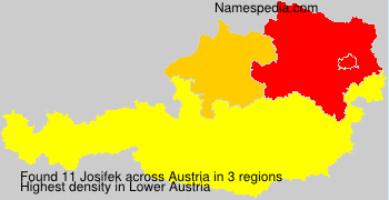 Surname Josifek in Austria