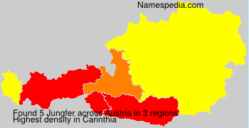 Surname Jungfer in Austria Surname Jungfer in Austria
