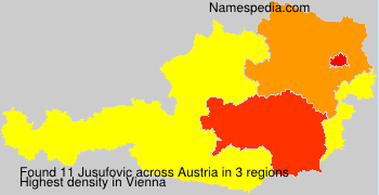 Surname Jusufovic in Austria