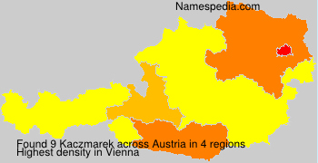 Surname Kaczmarek in Austria Surname Kaczmarek in Austria