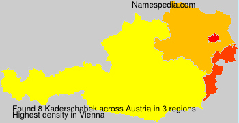 Surname Kaderschabek in Austria Surname Kaderschabek in Austria